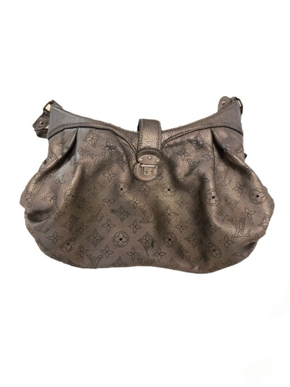 Louis Vuitton Metallic Gray Mahina
Crossbody XS Argent